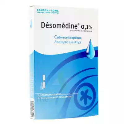 Desomedine 0,1 % Collyre Sol 10fl/0,6ml à BRUGUIERES